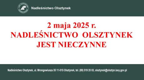2 MAJA DZIEŃ WOLNY OD PRACY